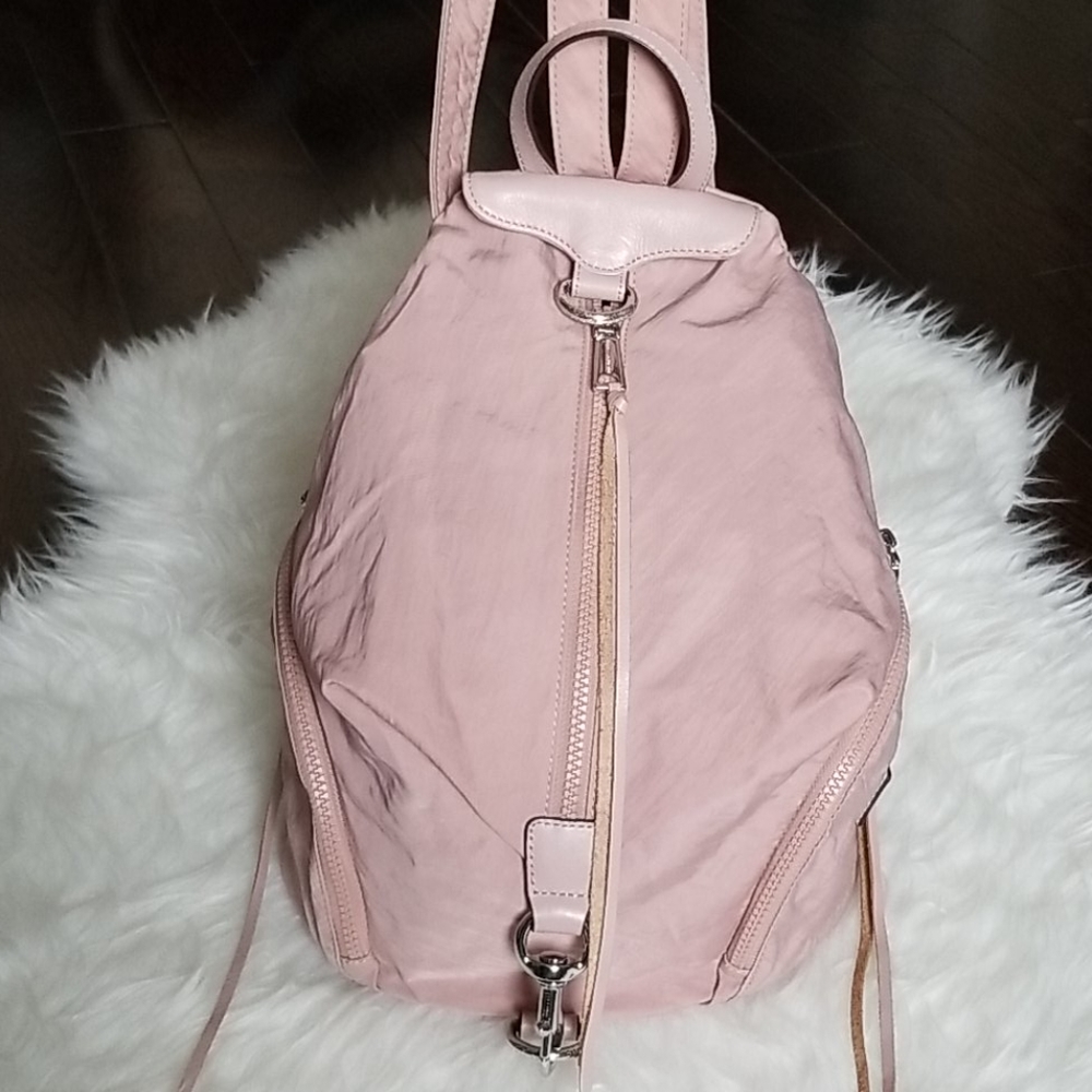 Rebecca Minkoff Julian Backpack Medium Nylon Pink